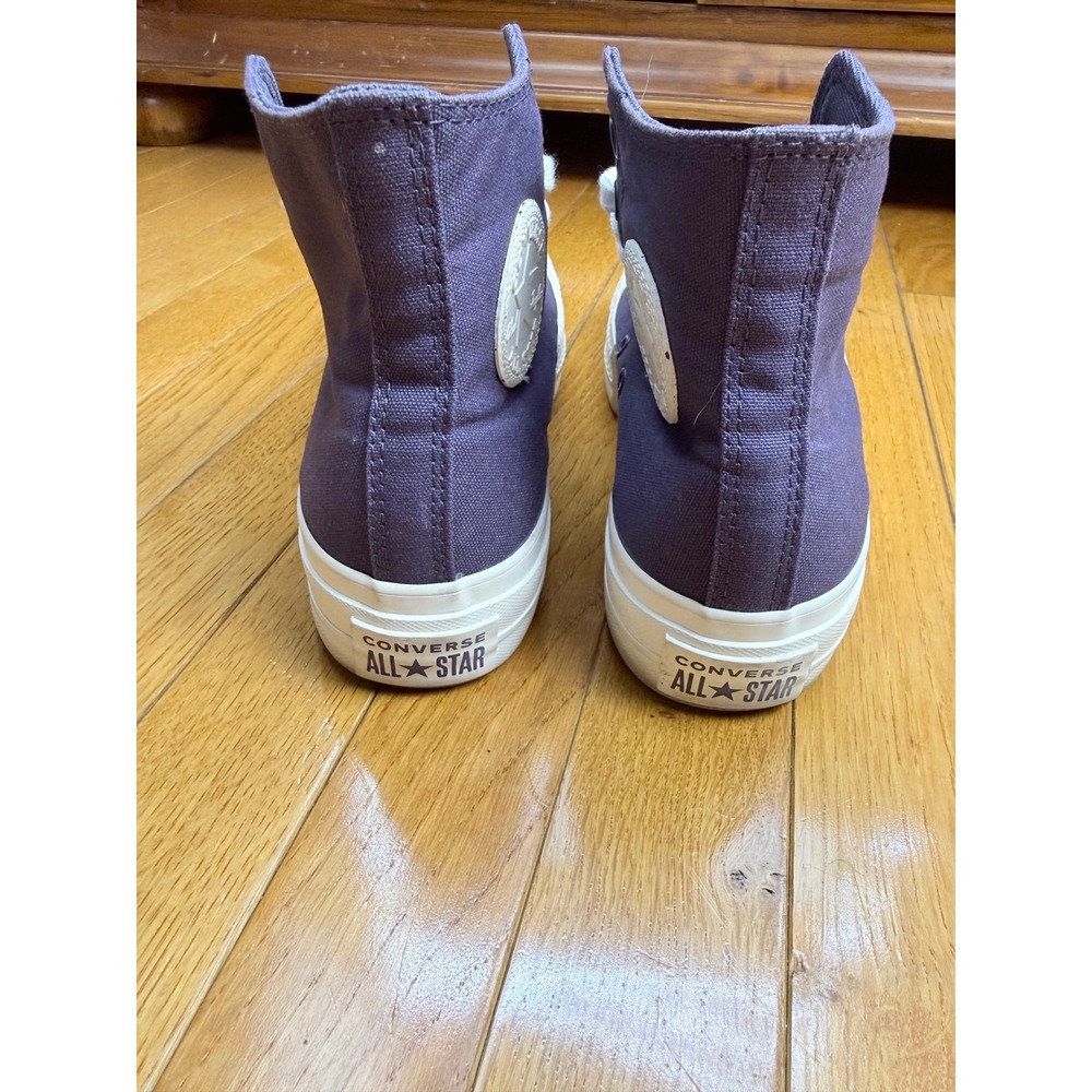 Converse Chuck Taylor All Star Lift High Top Purple Platform Sneakers 7.5 - Picture 5 of 7